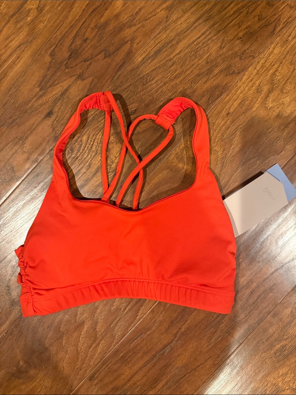 Avia Bright orange Strappy Sports Bra